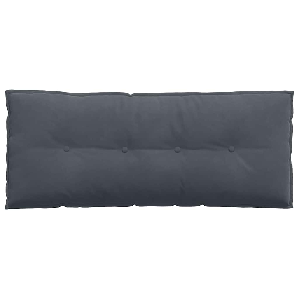 vidaXL Poduszka na plecy Ciemnoszary 120 x 50 cm Tkanina sztruksowa