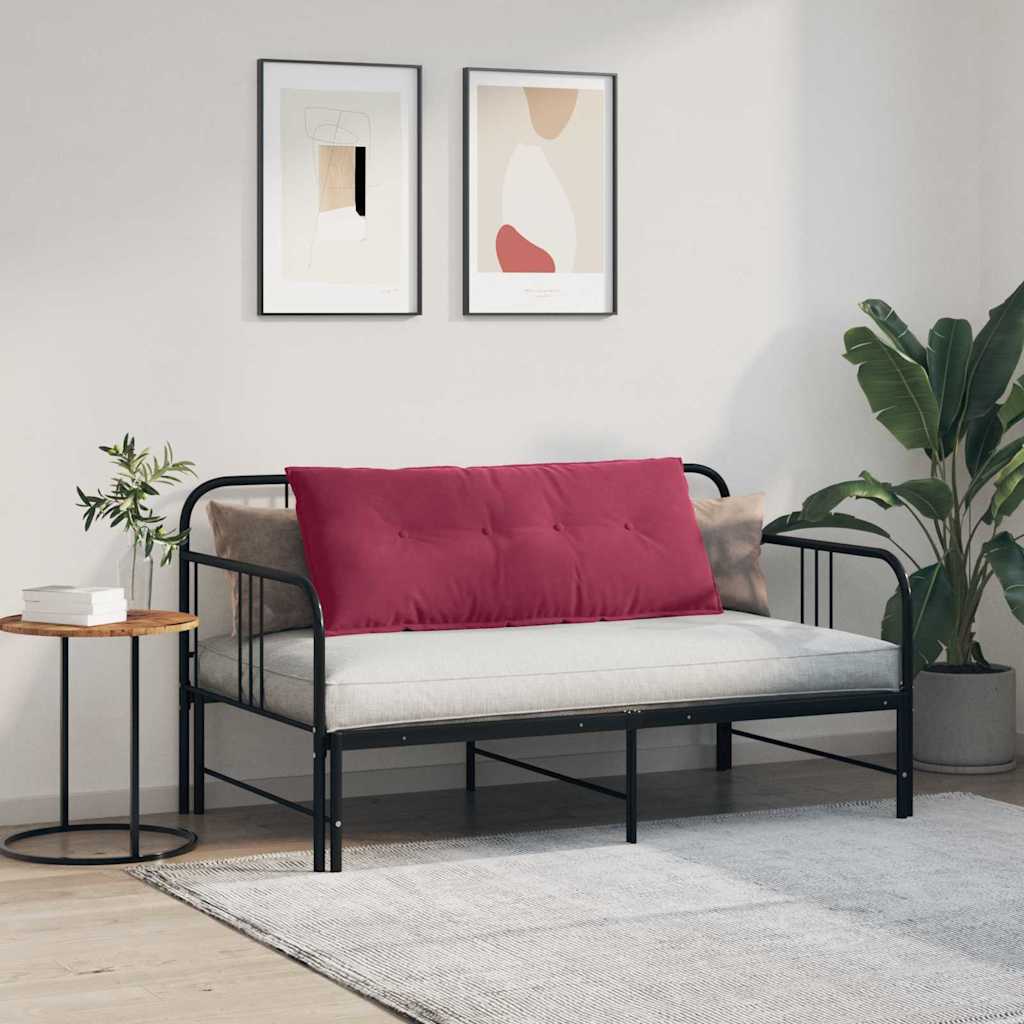 vidaXL Poduszka na plecy Czerwone wino 120 x 50 cm Tkanina sztruksowa
