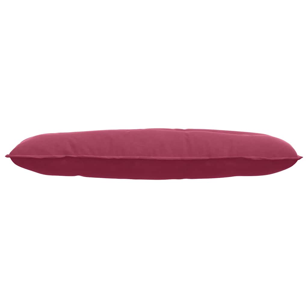 vidaXL Poduszka na plecy Czerwone wino 120 x 50 cm Tkanina sztruksowa