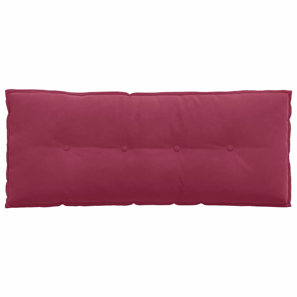 vidaXL Poduszka na plecy Czerwone wino 120 x 50 cm Tkanina sztruksowa