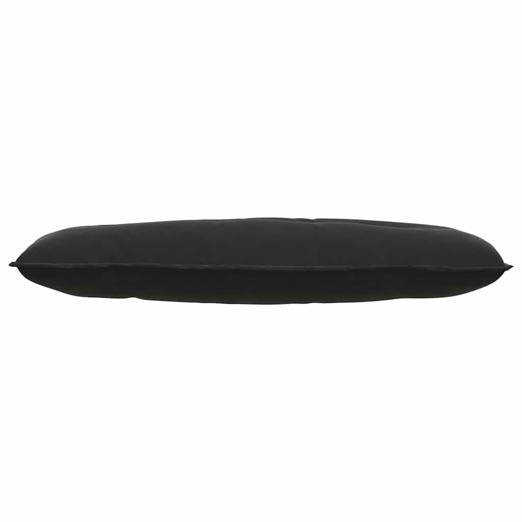 vidaXL Poduszka na plecy Czarny 120 x 50 cm Tkanina sztruksowa