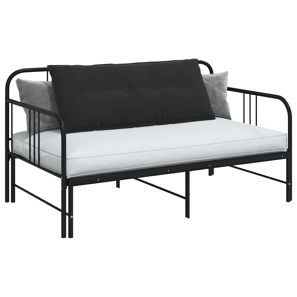 vidaXL Poduszka na plecy Czarny 120 x 50 cm Tkanina sztruksowa