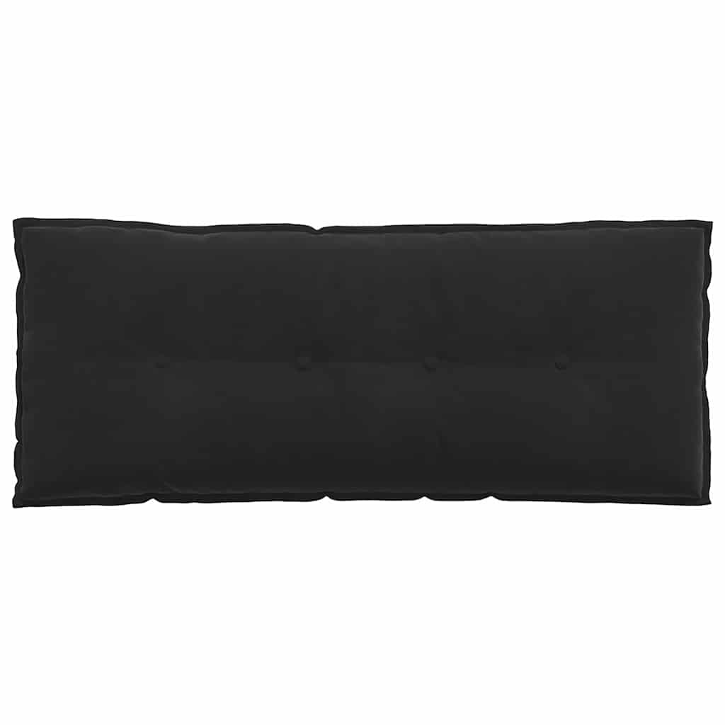 vidaXL Poduszka na plecy Czarny 120 x 50 cm Tkanina sztruksowa