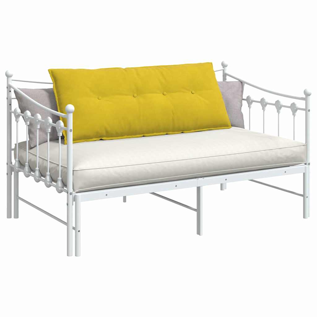 vidaXL Poduszka na plecy Żółty 120 x 50 cm Tkanina sztruksowa