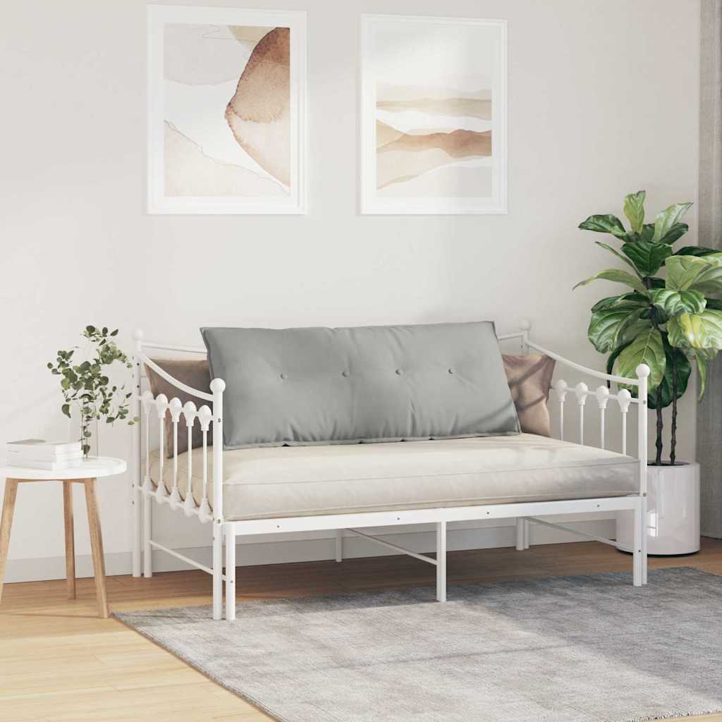 vidaXL Poduszka na plecy Jasnoszary 120 x 50 cm Tkanina mikrofibrowa