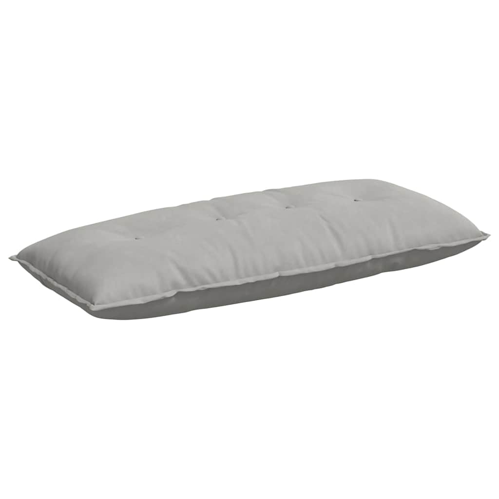 vidaXL Poduszka na plecy Jasnoszary 120 x 50 cm Tkanina mikrofibrowa