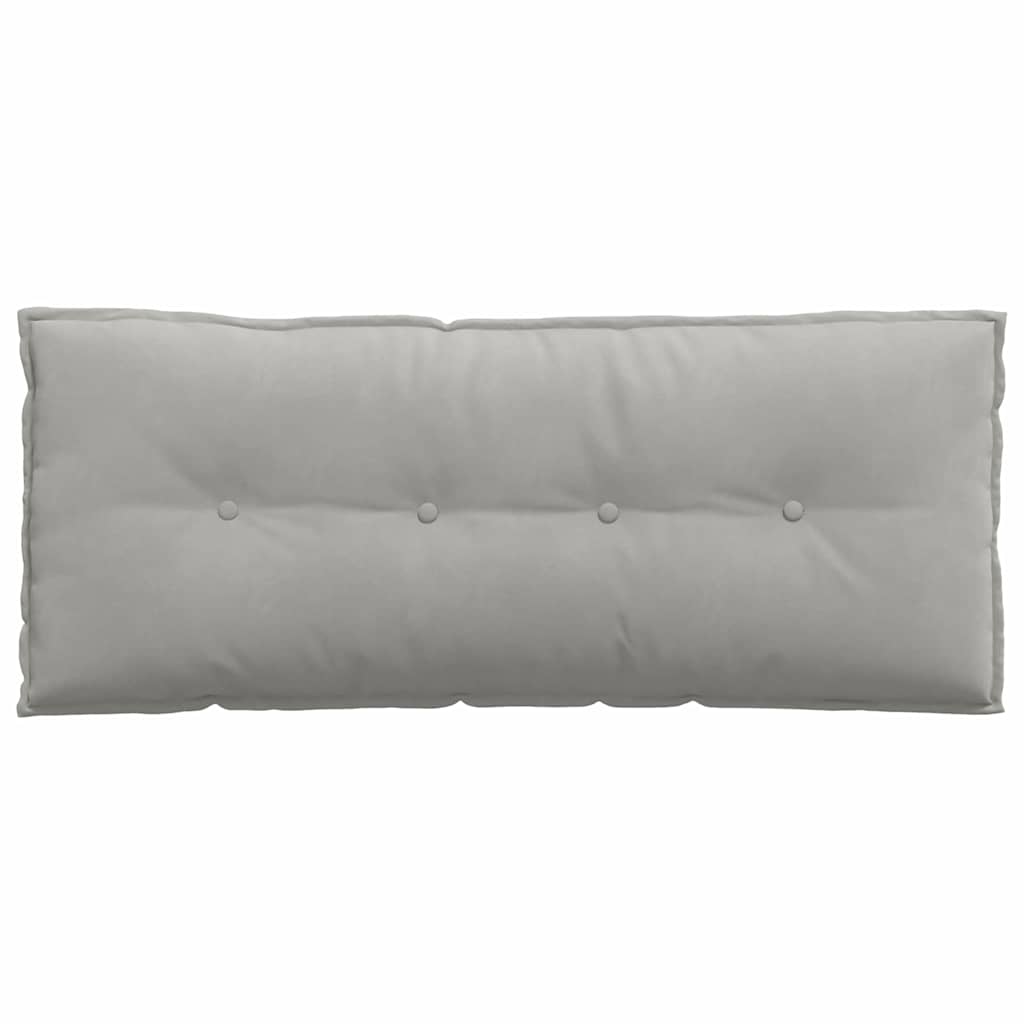 vidaXL Poduszka na plecy Jasnoszary 120 x 50 cm Tkanina mikrofibrowa