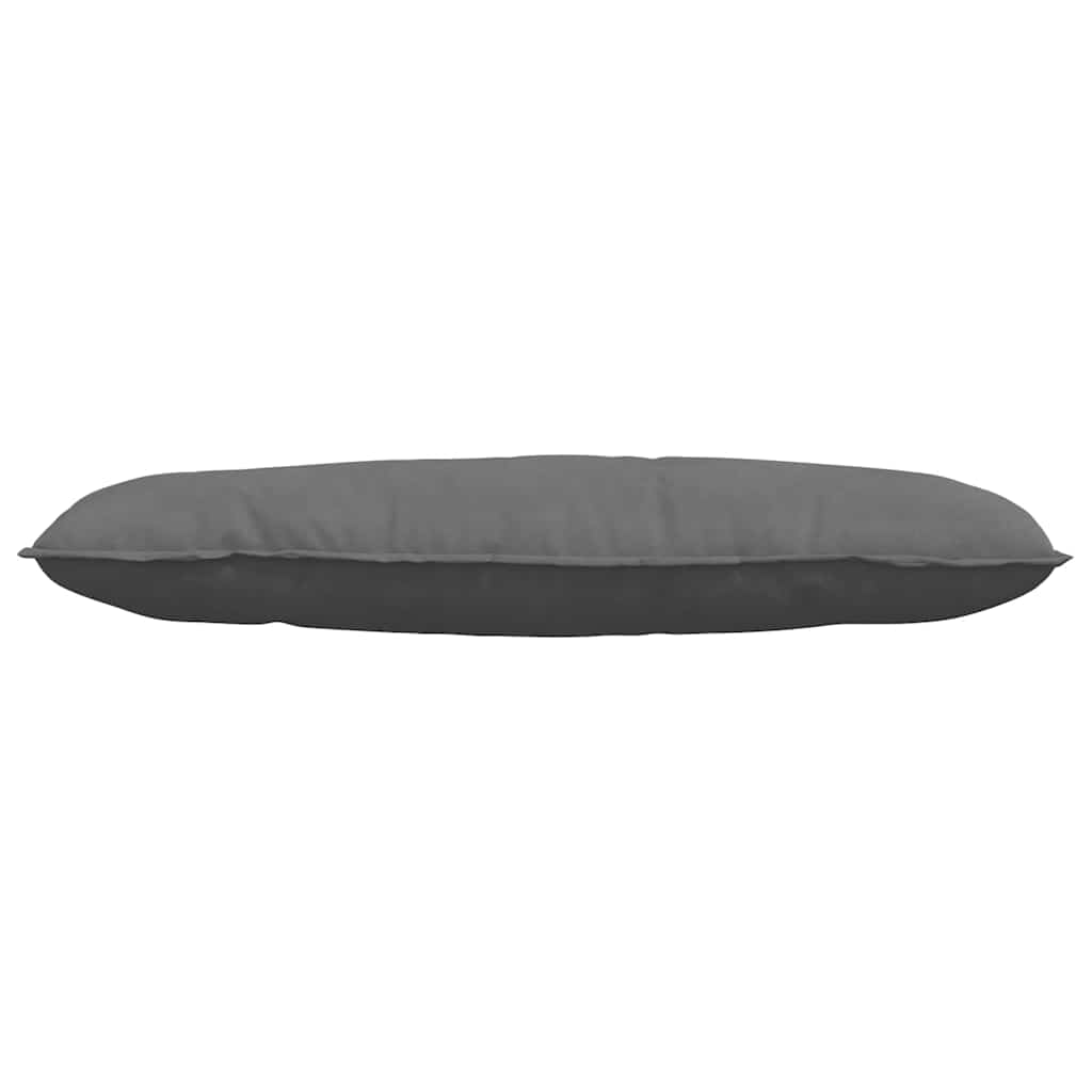 vidaXL Poduszka na plecy Ciemnoszary 120 x 50 cm Tkanina mikrofibrowa