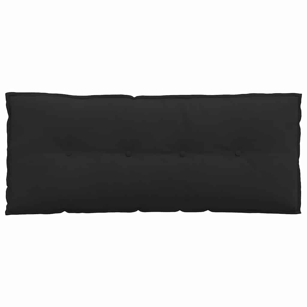 vidaXL Poduszka na plecy Czarny 120 x 50 cm Tkanina mikrofibrowa
