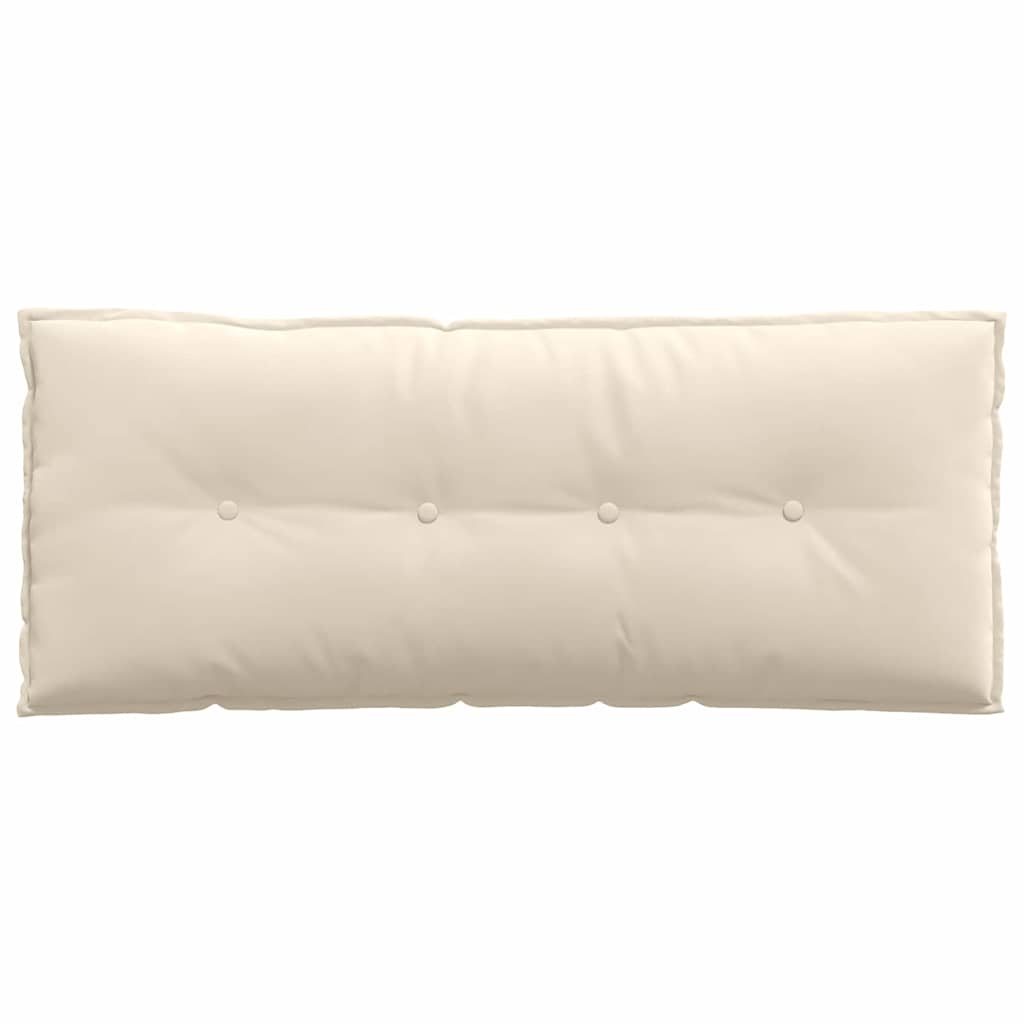 vidaXL Poduszka na plecy Beżowy 120 x 50 cm Tkanina mikrofibrowa