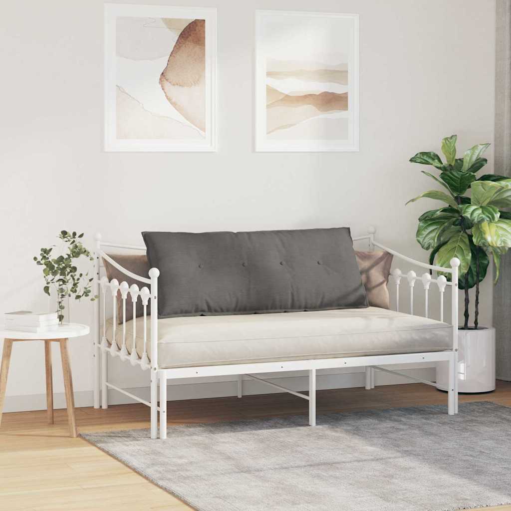 vidaXL Poduszka na plecy Jasnoszary 120 x 50 cm Tkanina sztruksowa