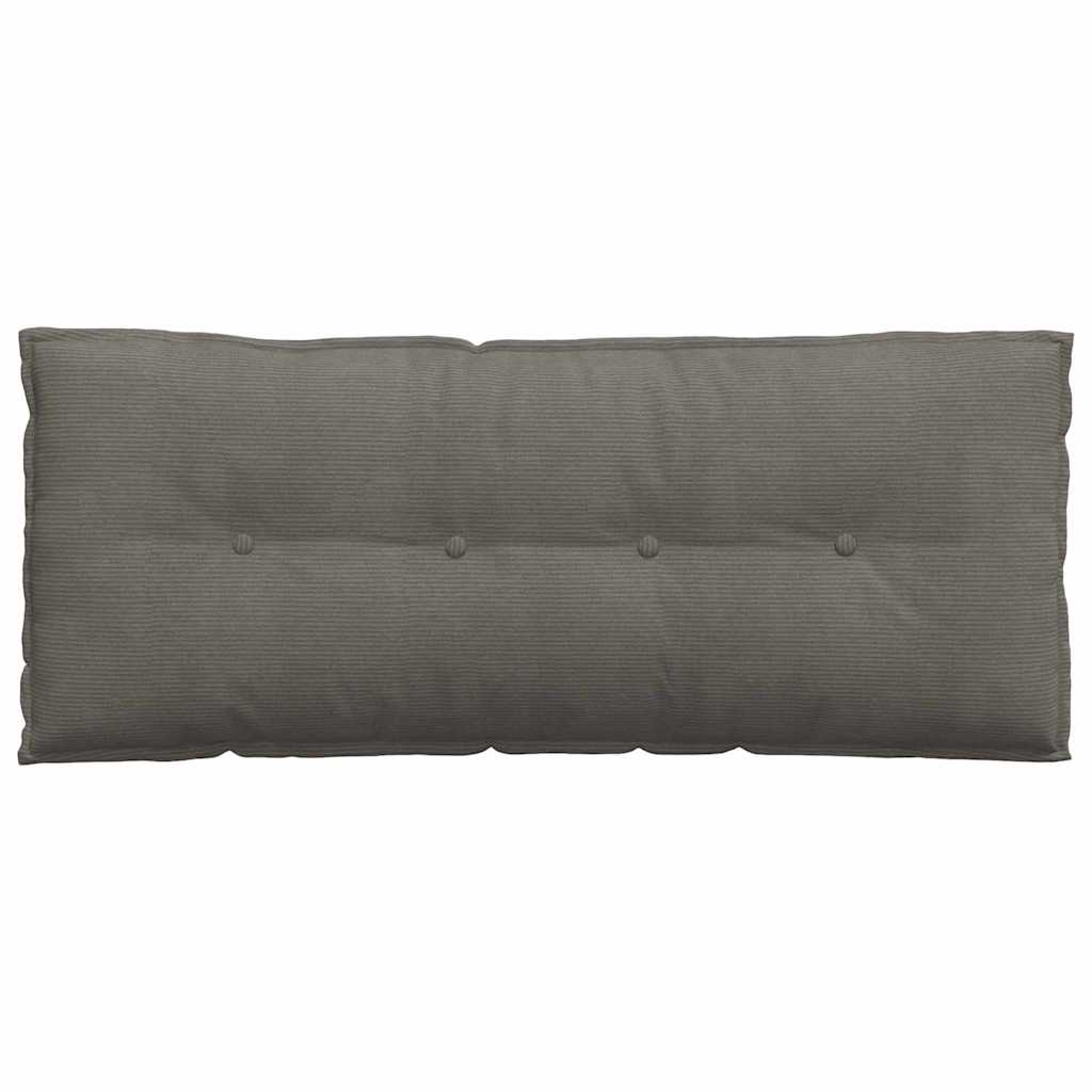 vidaXL Poduszka na plecy Jasnoszary 120 x 50 cm Tkanina sztruksowa
