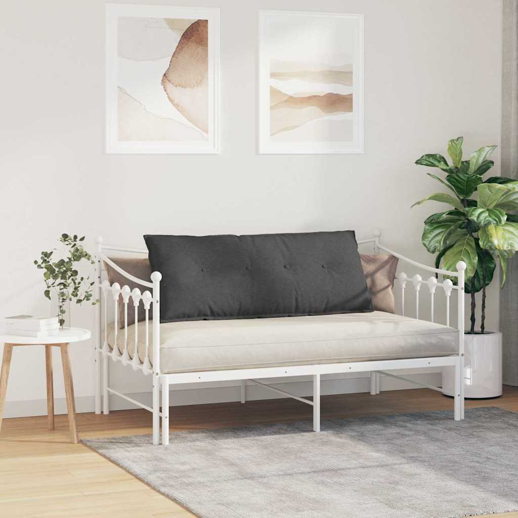 vidaXL Poduszka na plecy Ciemnoszary 120 x 50 cm Tkanina sztruksowa