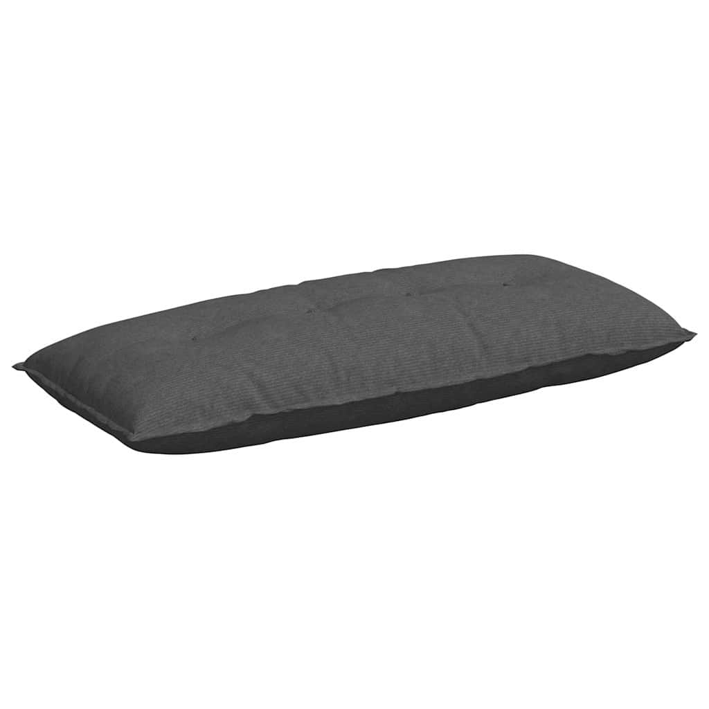 vidaXL Poduszka na plecy Ciemnoszary 120 x 50 cm Tkanina sztruksowa