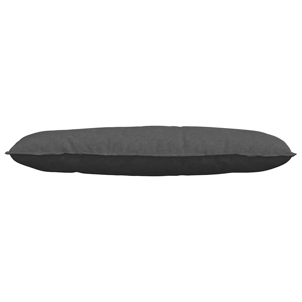 vidaXL Poduszka na plecy Ciemnoszary 120 x 50 cm Tkanina sztruksowa