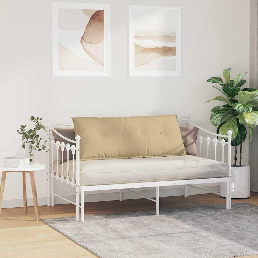 vidaXL Poduszka na plecy Szary zielony 120 x 50 cm Tkanina sztruksowa