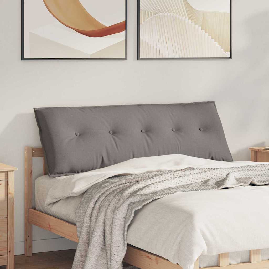 vidaXL Poduszka na plecy Ciemnoszary 140 x 19 x 50 cm tkanina