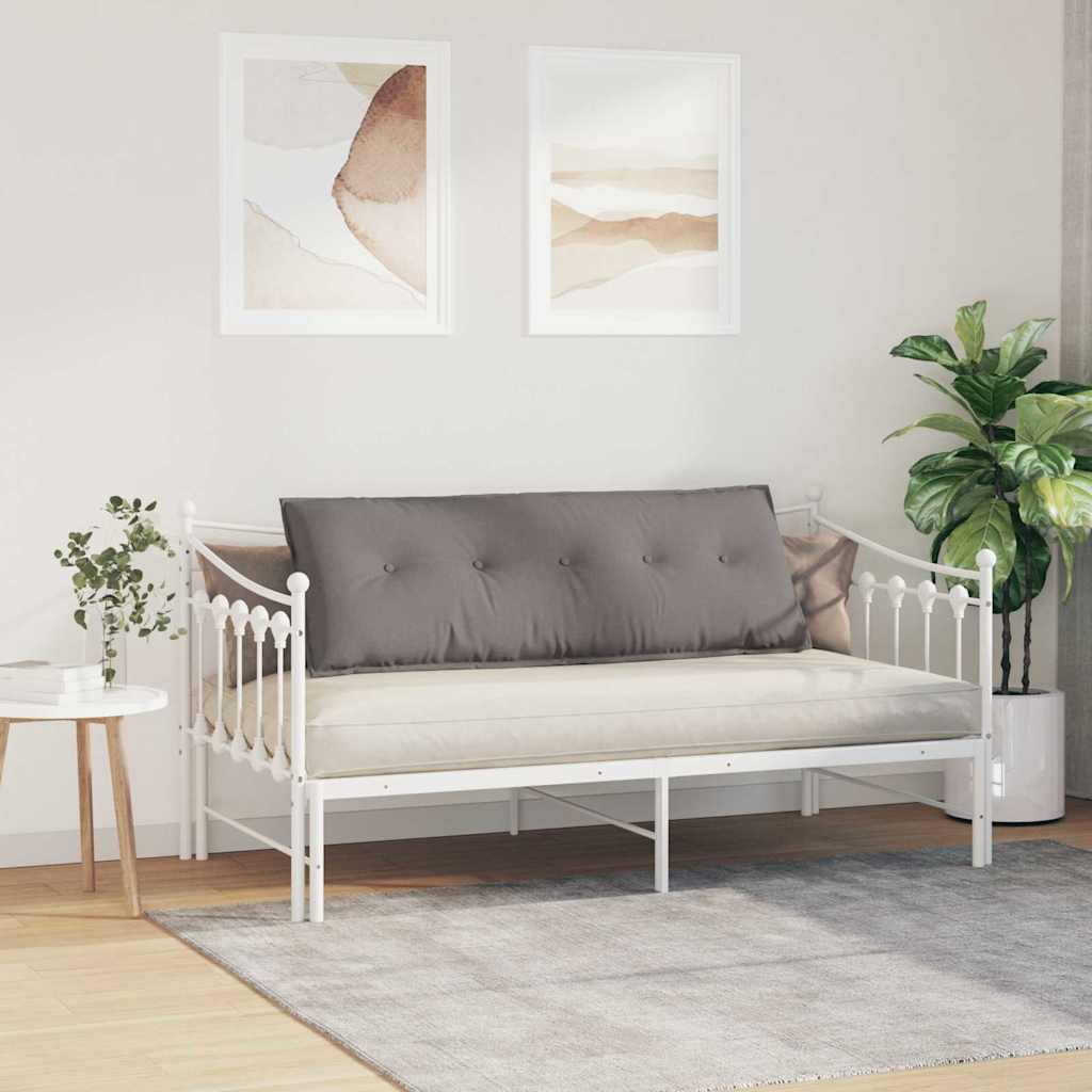 vidaXL Poduszka na plecy Ciemnoszary 140 x 19 x 50 cm tkanina