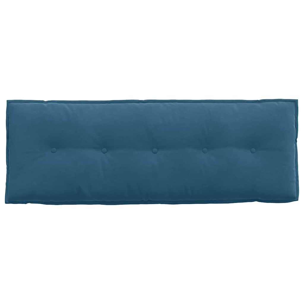 vidaXL Poduszka na plecy Niebieski 140 x 50 cm Tkanina sztruksowa