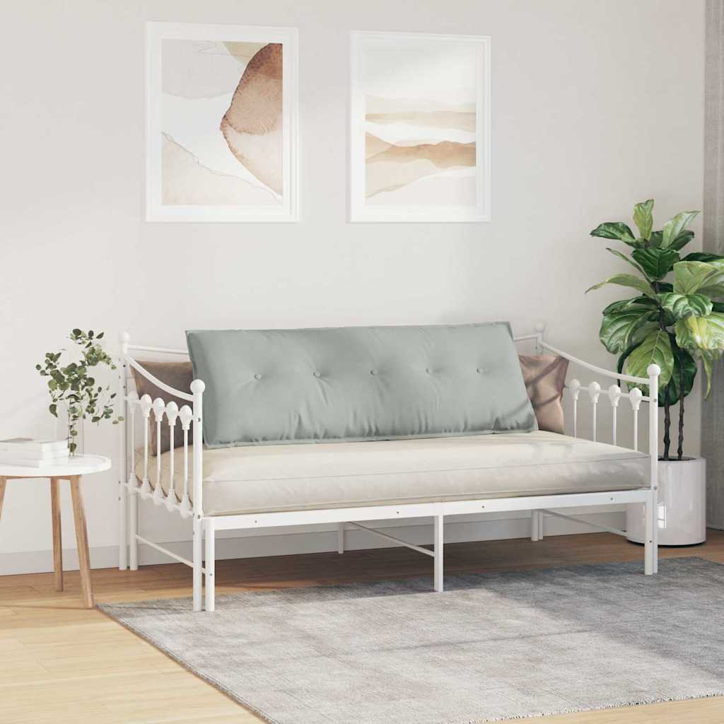 vidaXL Poduszka na plecy Jasnoszary 140 x 50 cm Tkanina sztruksowa