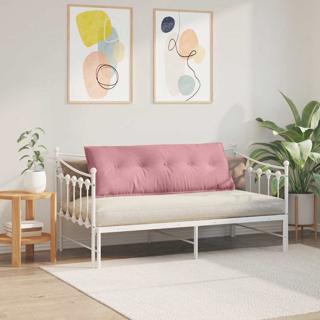 vidaXL Poduszka na plecy Różowy 140 x 50 cm Tkanina sztruksowa