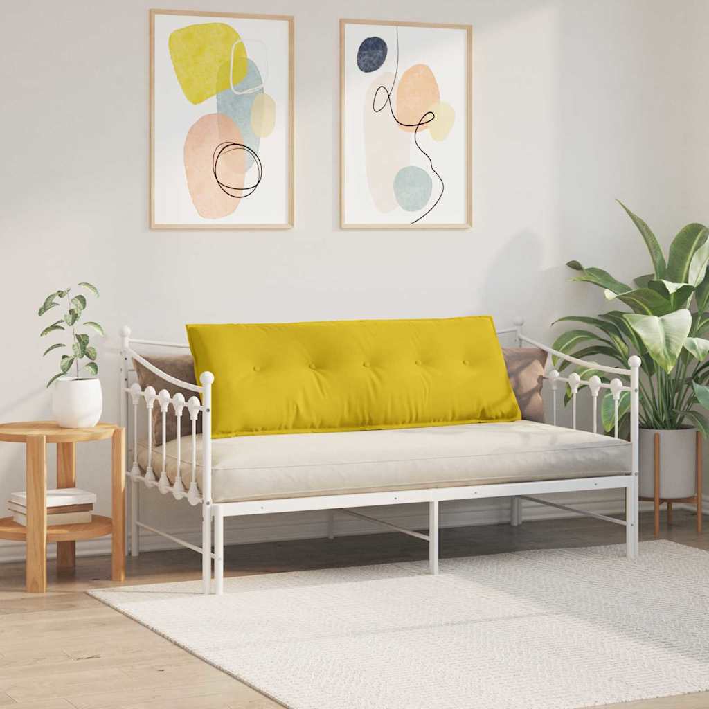 vidaXL Poduszka na plecy Żółty 140 x 50 cm Tkanina sztruksowa