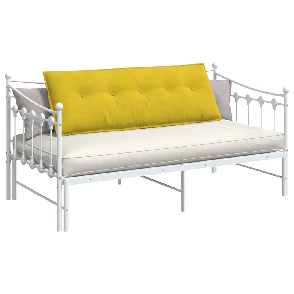 vidaXL Poduszka na plecy Żółty 140 x 50 cm Tkanina sztruksowa