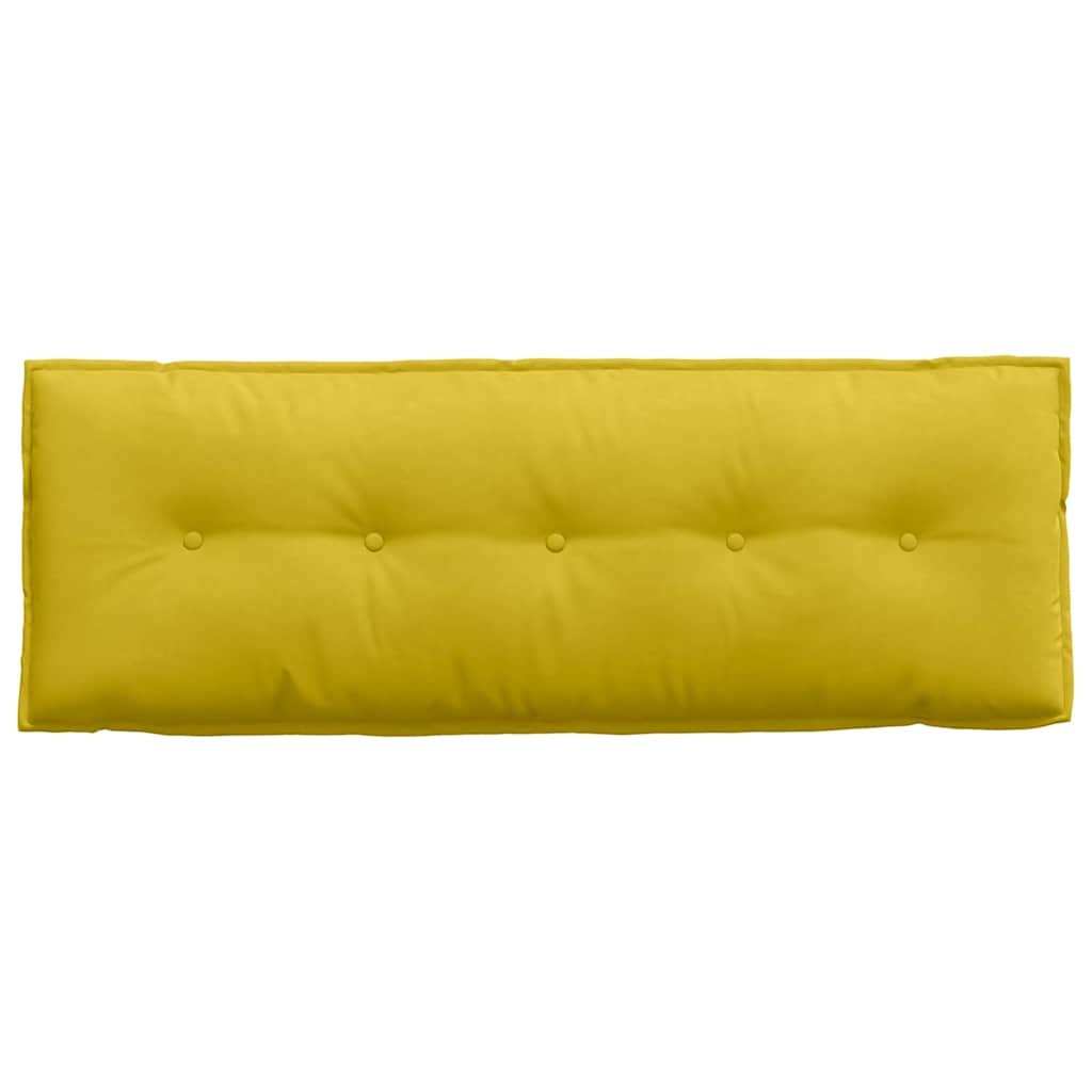 vidaXL Poduszka na plecy Żółty 140 x 50 cm Tkanina sztruksowa