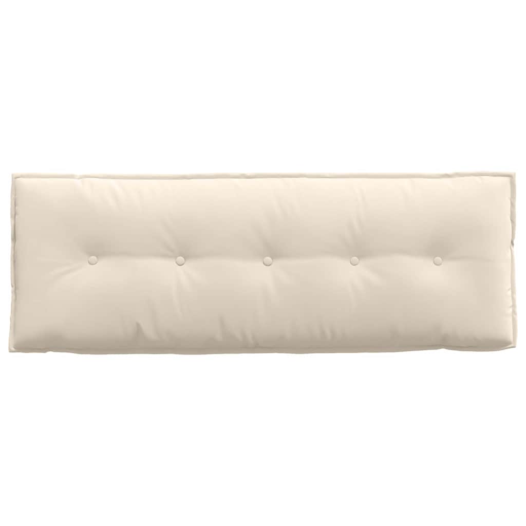 vidaXL Poduszka na plecy Beżowy 140 x 50 cm Tkanina mikrofibrowa