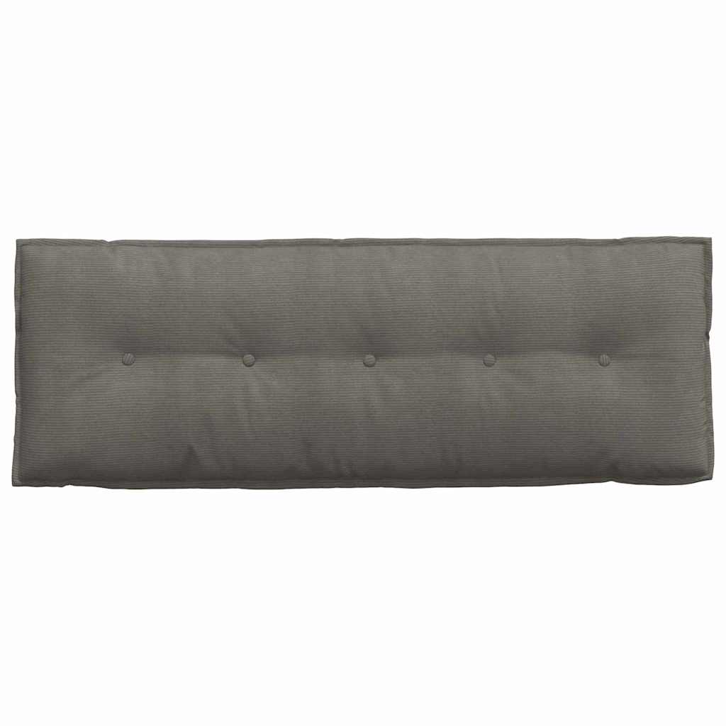 vidaXL Poduszka na plecy Jasnoszary 140 x 50 cm Tkanina sztruksowa
