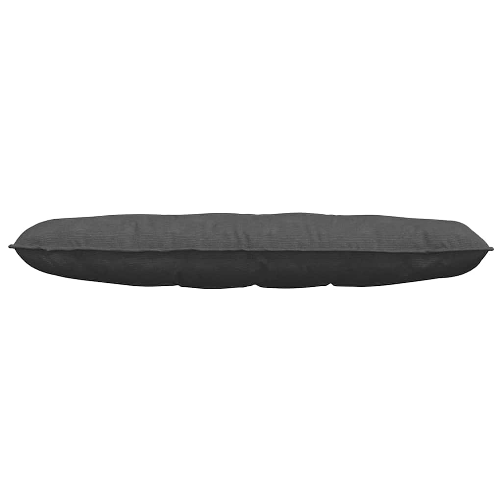 vidaXL Poduszka na plecy Ciemnoszary 140 x 50 cm Tkanina sztruksowa