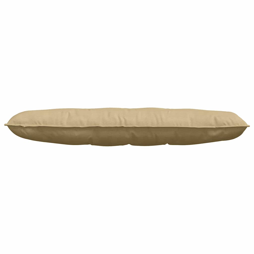 vidaXL Poduszka na plecy Szary zielony 140 x 50 cm Tkanina sztruksowa