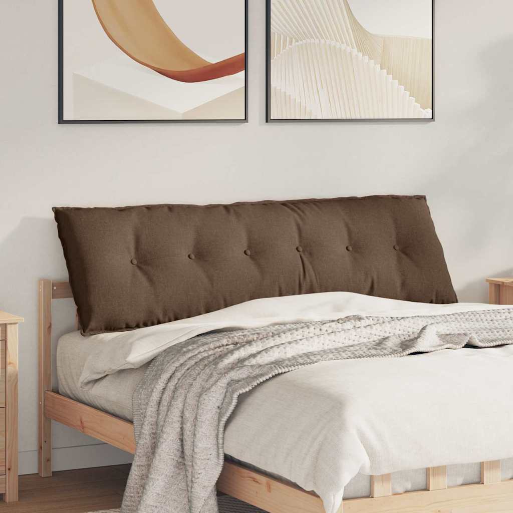 vidaXL Poduszka na plecy Brązowy 160 x 19 x 50 cm tkanina