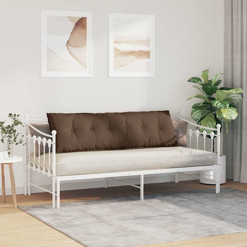 vidaXL Poduszka na plecy Brązowy 160 x 19 x 50 cm tkanina