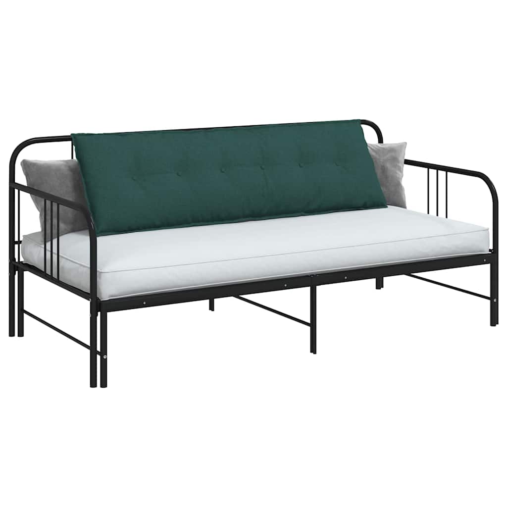 vidaXL Poduszka na plecy Ciemna zieleń 160 x 19 x 50 cm tkanina