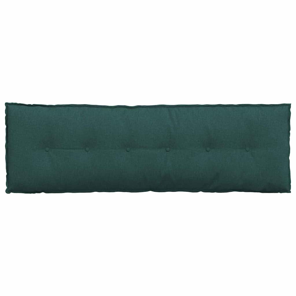 vidaXL Poduszka na plecy Ciemna zieleń 160 x 19 x 50 cm tkanina
