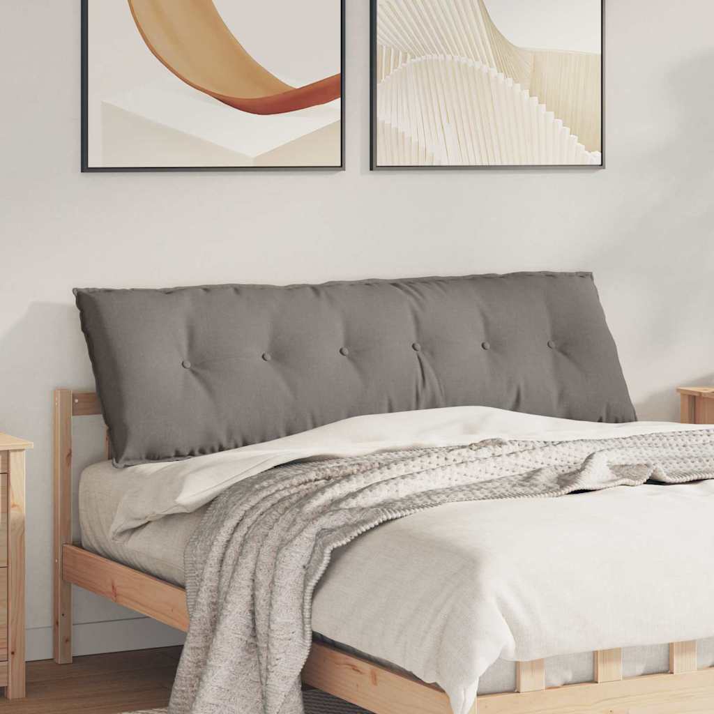 vidaXL Poduszka na plecy Ciemnoszary 160 x 19 x 50 cm tkanina