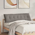 vidaXL Poduszka na plecy Ciemnoszary 160 x 19 x 50 cm tkanina