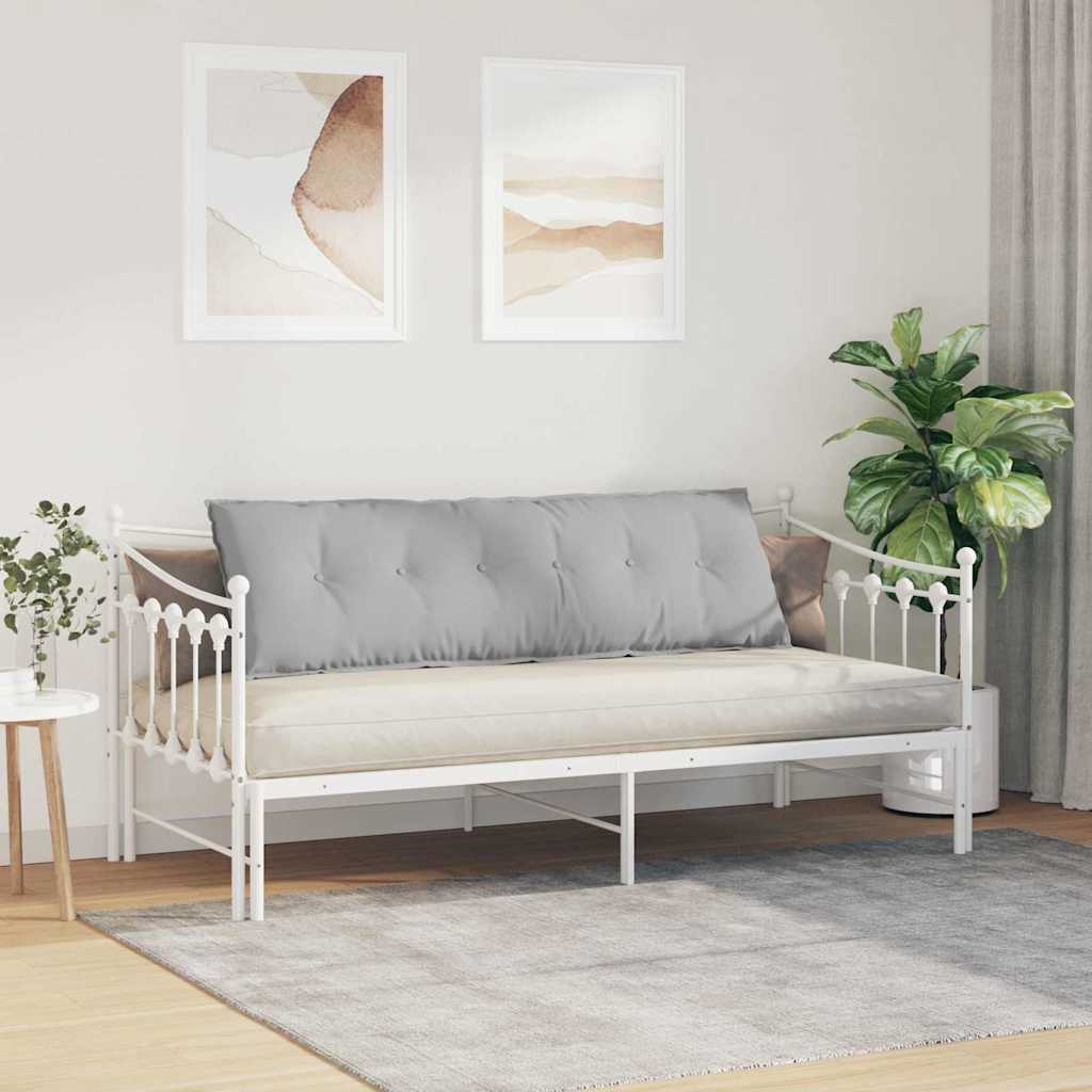 vidaXL Poduszka na plecy Szary chmur 160 x 19 x 50 cm tkanina