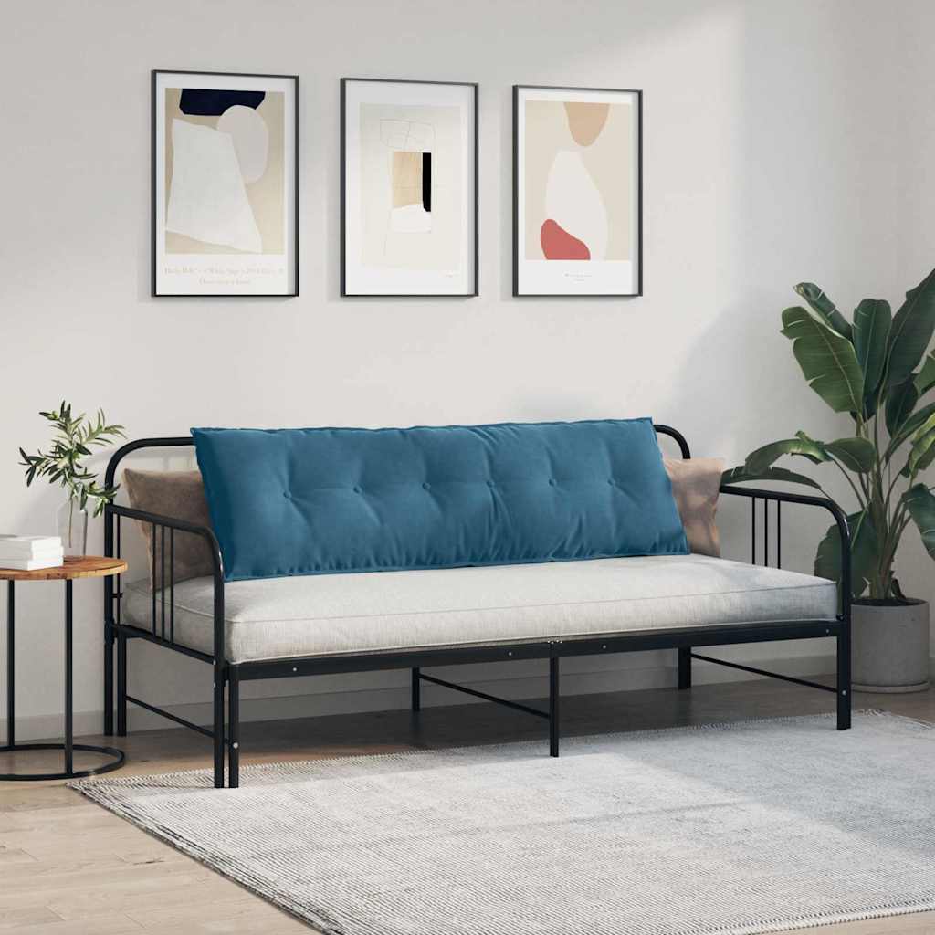 vidaXL Poduszka na plecy Niebieski 160 x 50 cm Tkanina sztruksowa
