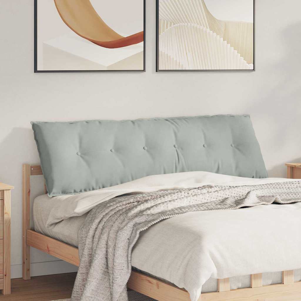vidaXL Poduszka na plecy Jasnoszary 160 x 50 cm Tkanina sztruksowa