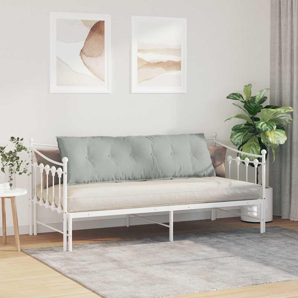 vidaXL Poduszka na plecy Jasnoszary 160 x 50 cm Tkanina sztruksowa