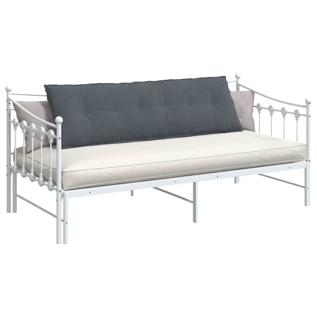 vidaXL Poduszka na plecy Ciemnoszary 160 x 50 cm Tkanina sztruksowa