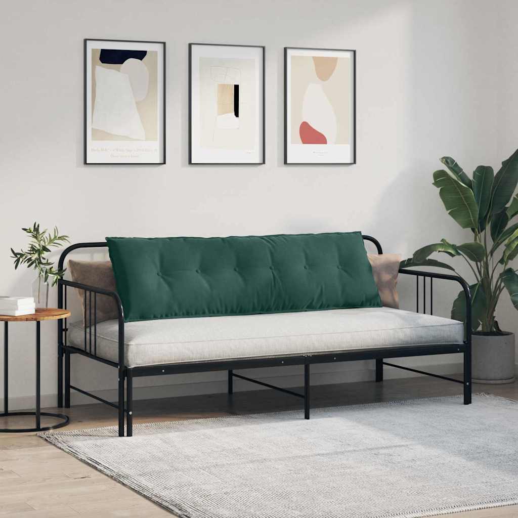 vidaXL Poduszka na plecy Ciemna zieleń 160 x 50 cm Tkanina sztruksowa