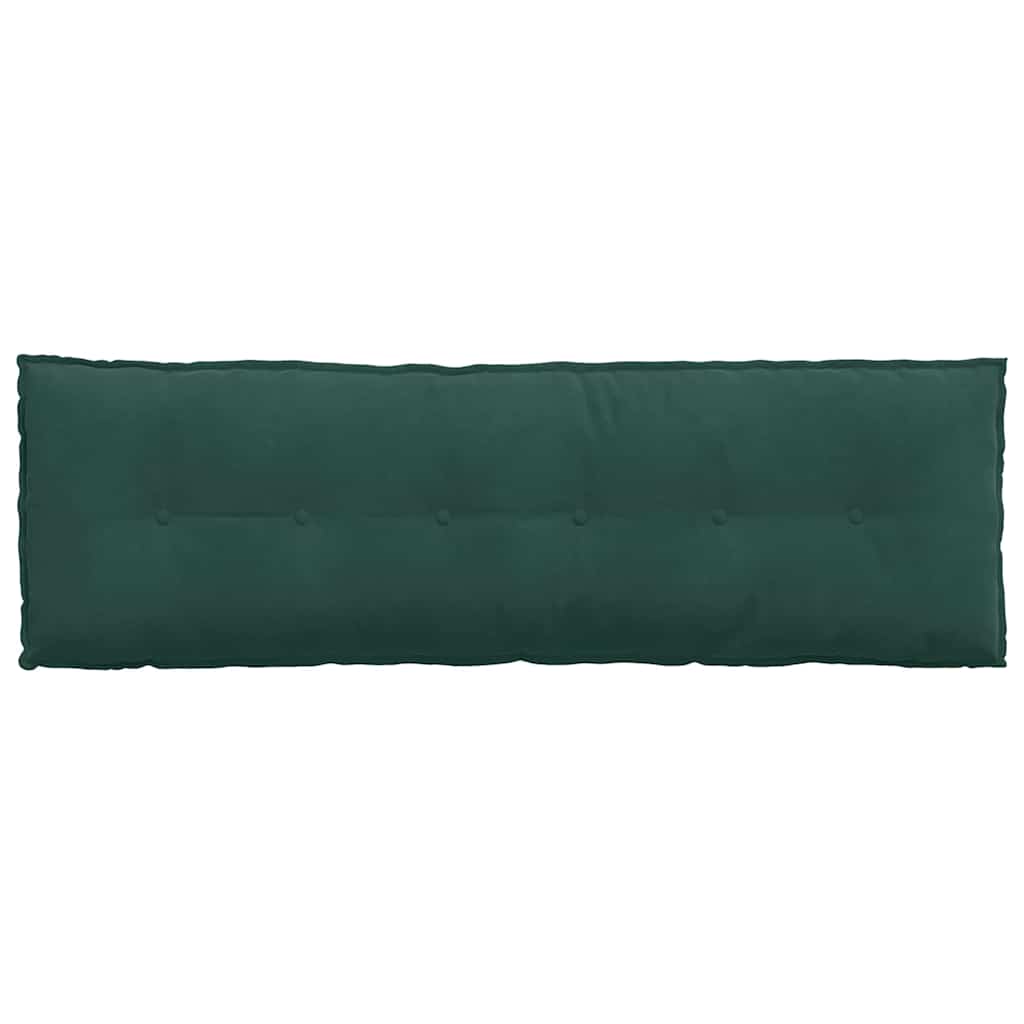 vidaXL Poduszka na plecy Ciemna zieleń 160 x 50 cm Tkanina sztruksowa