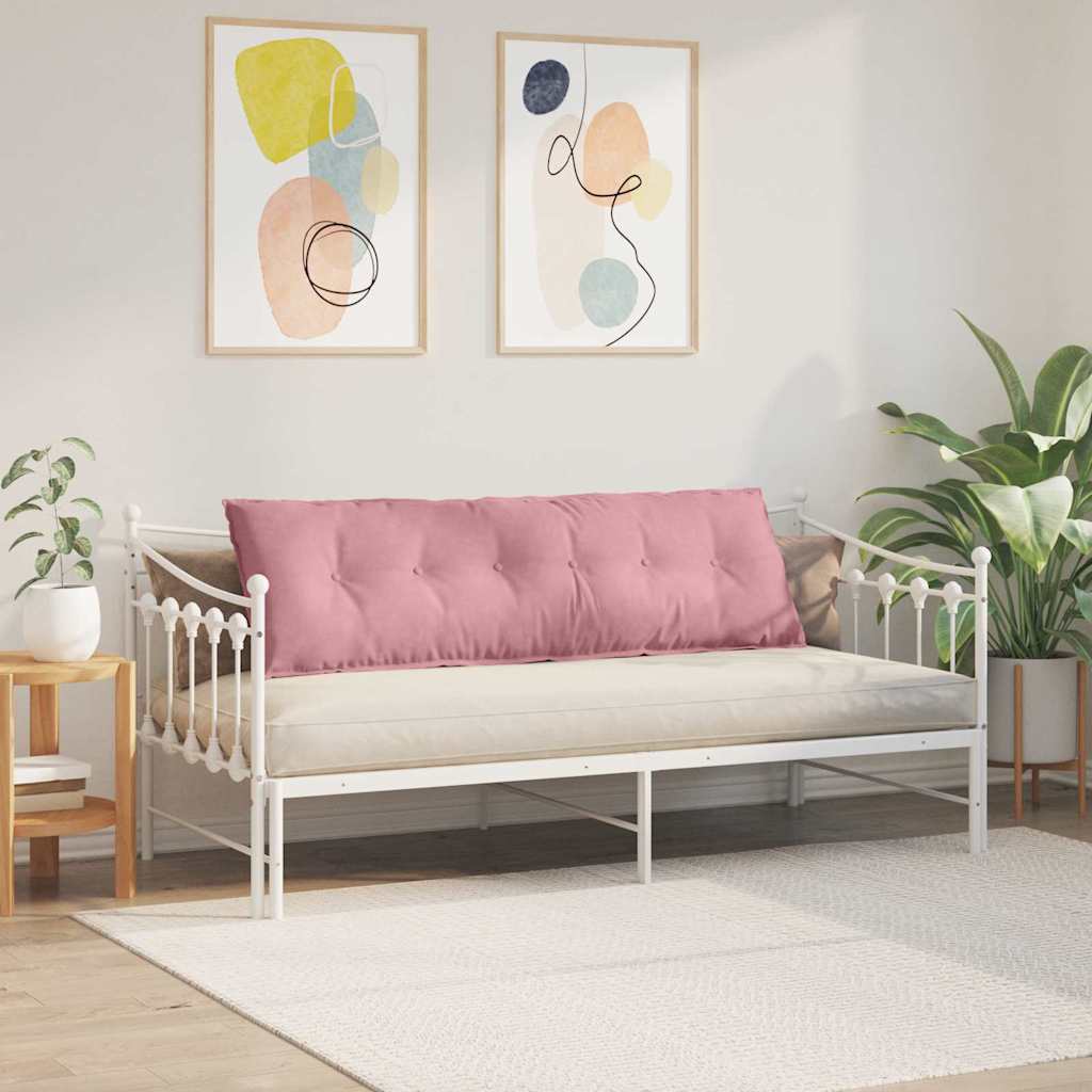 vidaXL Poduszka na plecy Różowy 160 x 50 cm Tkanina sztruksowa