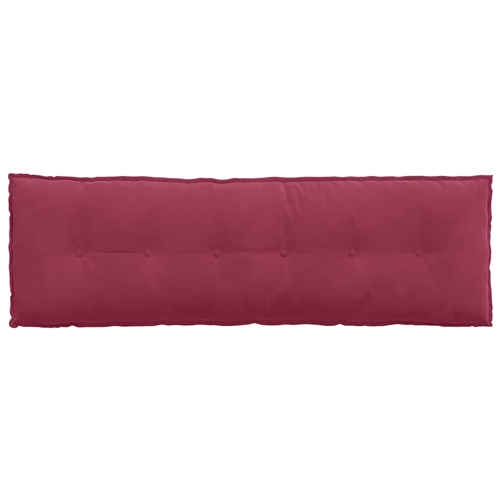 vidaXL Poduszka na plecy Czerwone wino 160 x 50 cm Tkanina sztruksowa