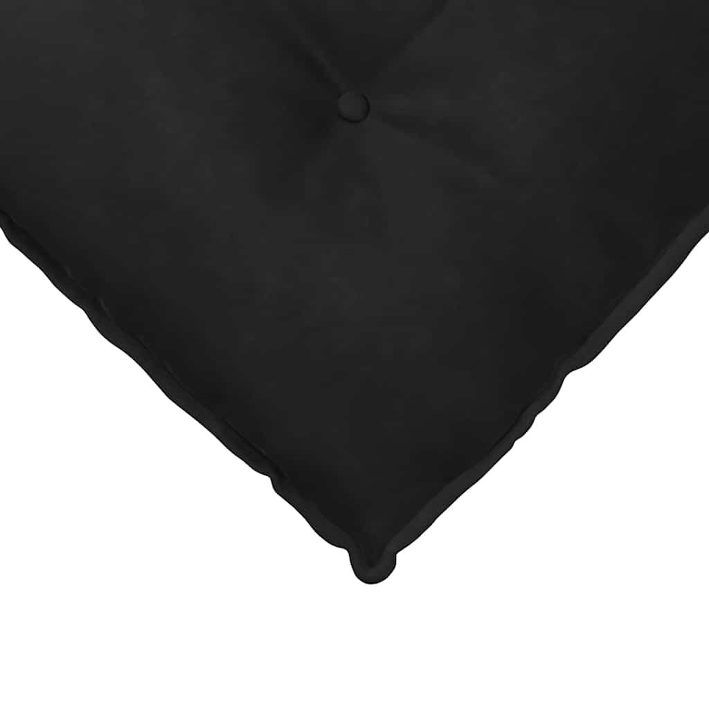 vidaXL Poduszka na plecy Czarny 160 x 50 cm Tkanina sztruksowa