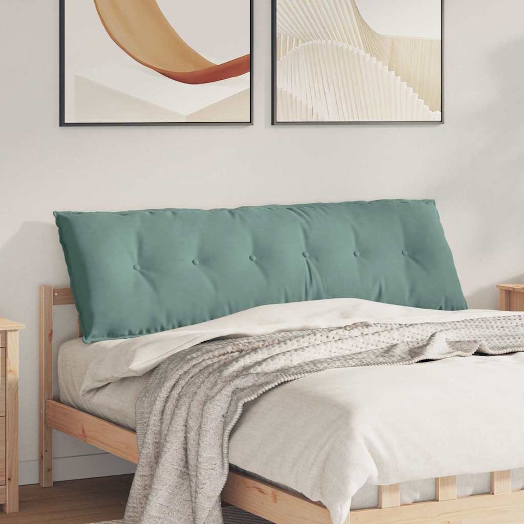 vidaXL Poduszka na plecy Zielony morski 160 x 50 cm Tkanina sztruksowa