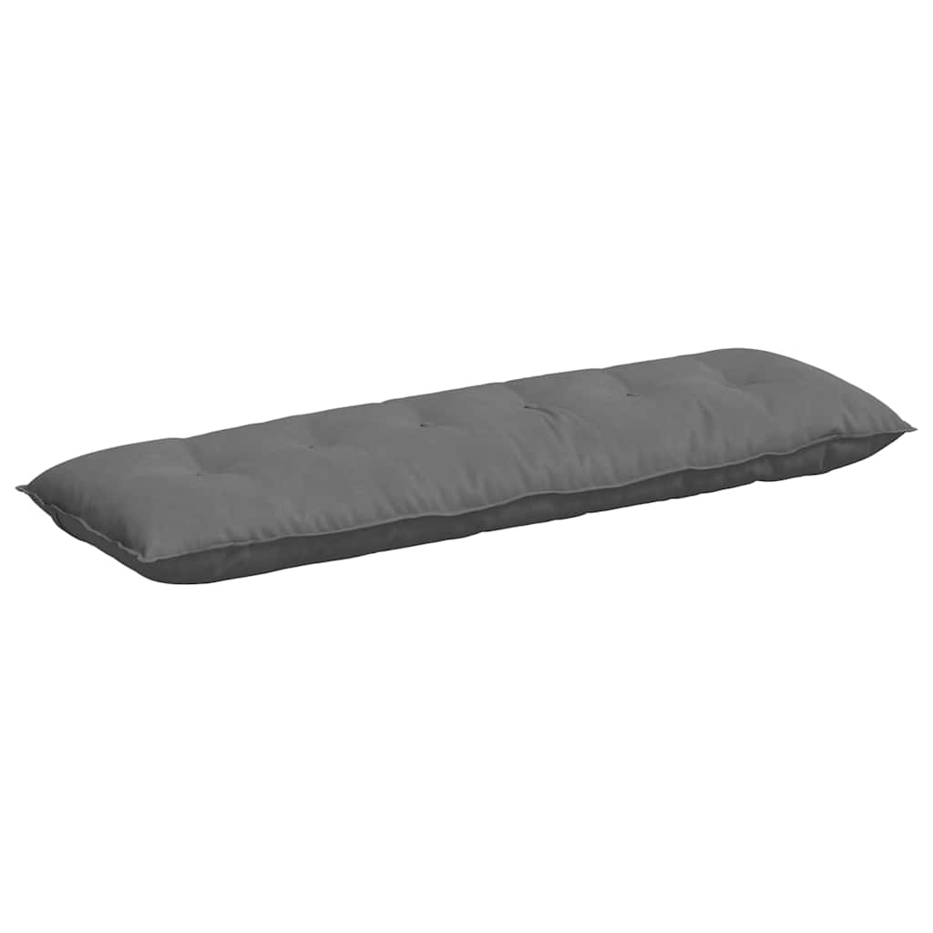 vidaXL Poduszka na plecy Ciemnoszary 160 x 50 cm Tkanina mikrofibrowa